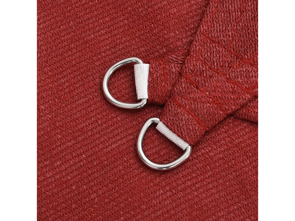 Voile d'ombrage 160 g/m² Rouge 4x5 m PEHD
