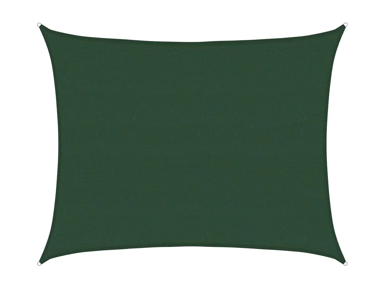 Voile d'ombrage 160 g/m² Vert foncé 6x8 m PEHD