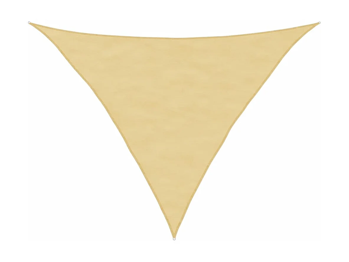 Voile d'ombrage sable 2,5x2,5x3,5 m 100 % polyester oxford