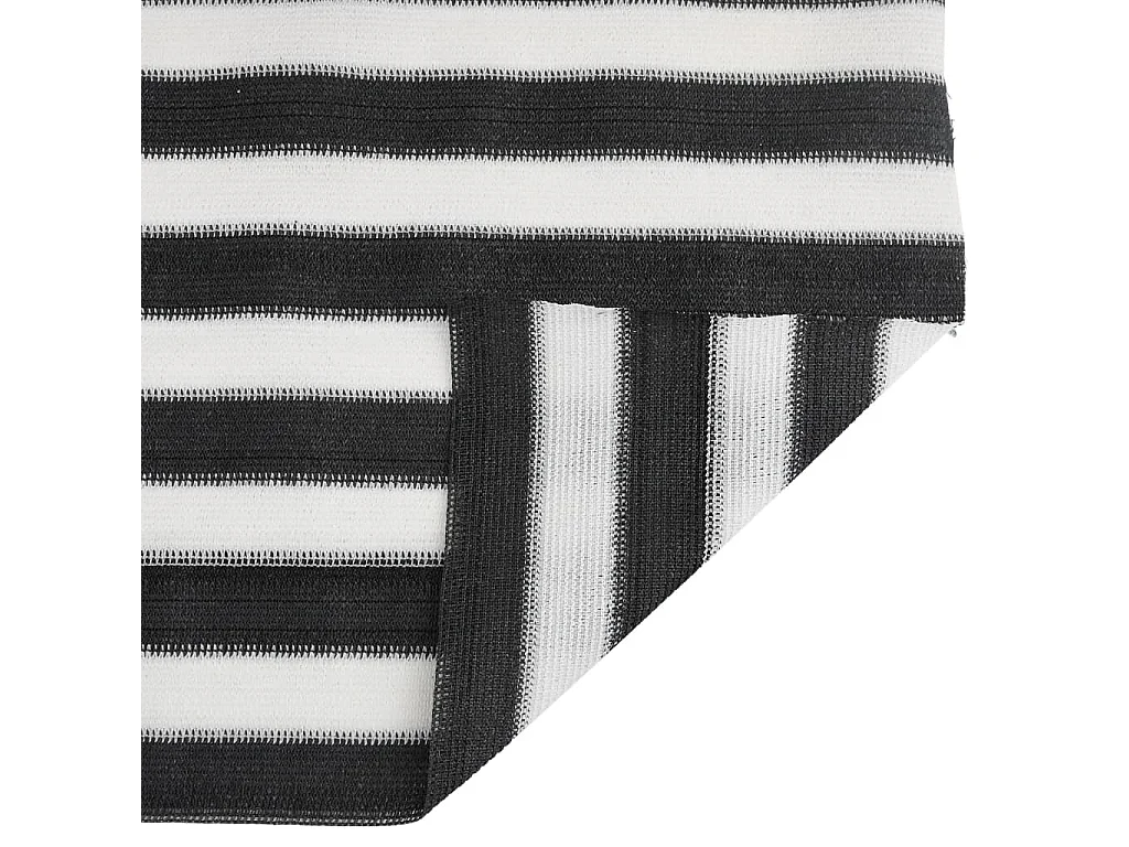 Filet brise-vue anthracite et blanc 1,8x50 m PEHD 195 g/m²