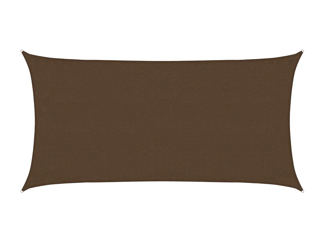 Vela de sombra 160 g/m² Castanho 3x6 m HDPE