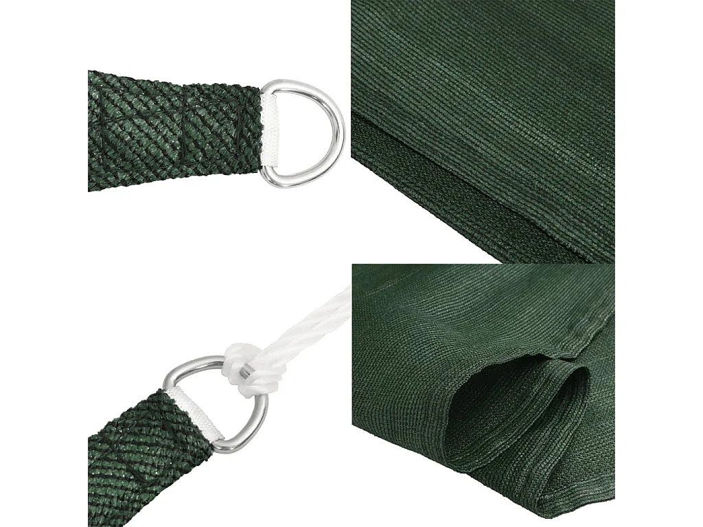 Vela de sombra 160 g/m² Verde escuro 4x5 m HDPE