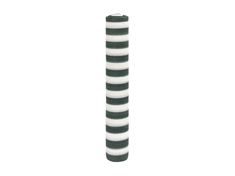Filet brise-vue vert et blanc 1,5x10 m PEHD 195 g/m²