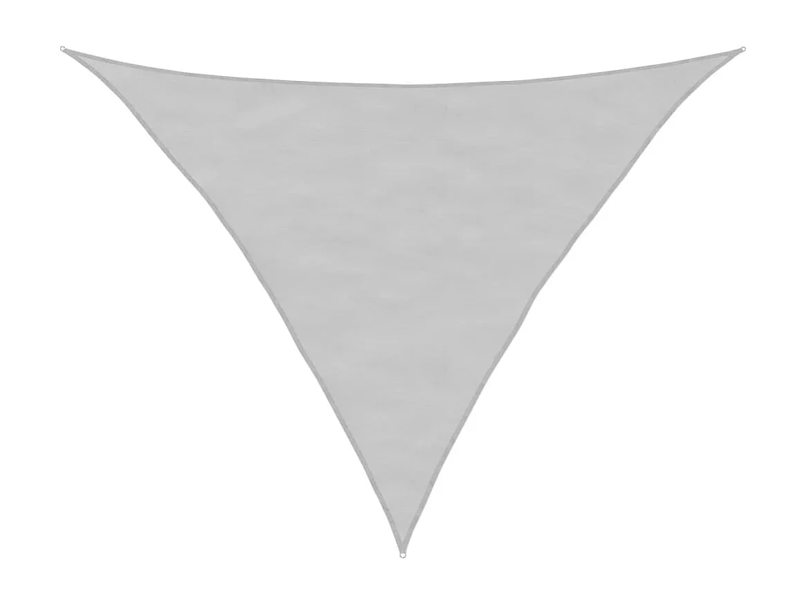 Vela ombreggiante grigio chiaro 3x3x4,24 mt 100% poliestere oxford