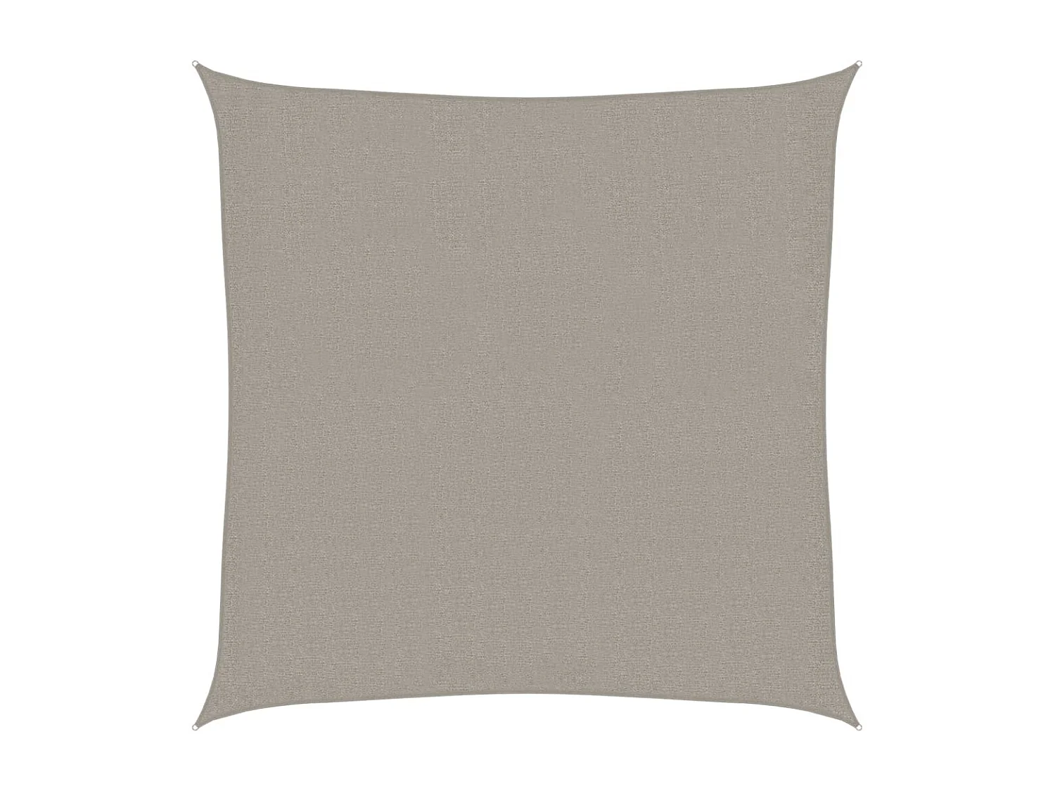 Voile d'ombrage 160 g/m² carré gris clair 2x2 m PEHD