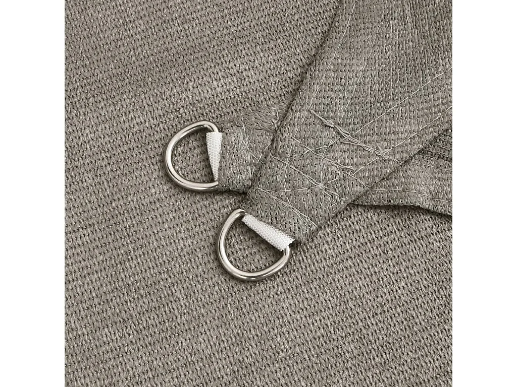 Voile d'ombrage 160 g/m² carré gris clair 2x2 m PEHD