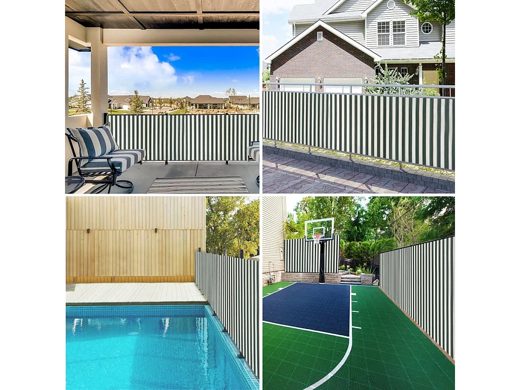 Rete privacy verde e bianca 1,8x50 mt HDPE 75 g/m²