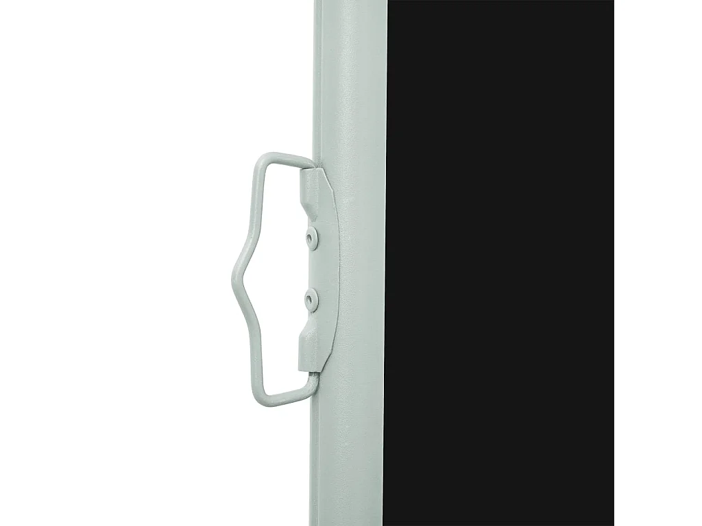Auvent latéral rétractable de patio 120x500 cm Noir
