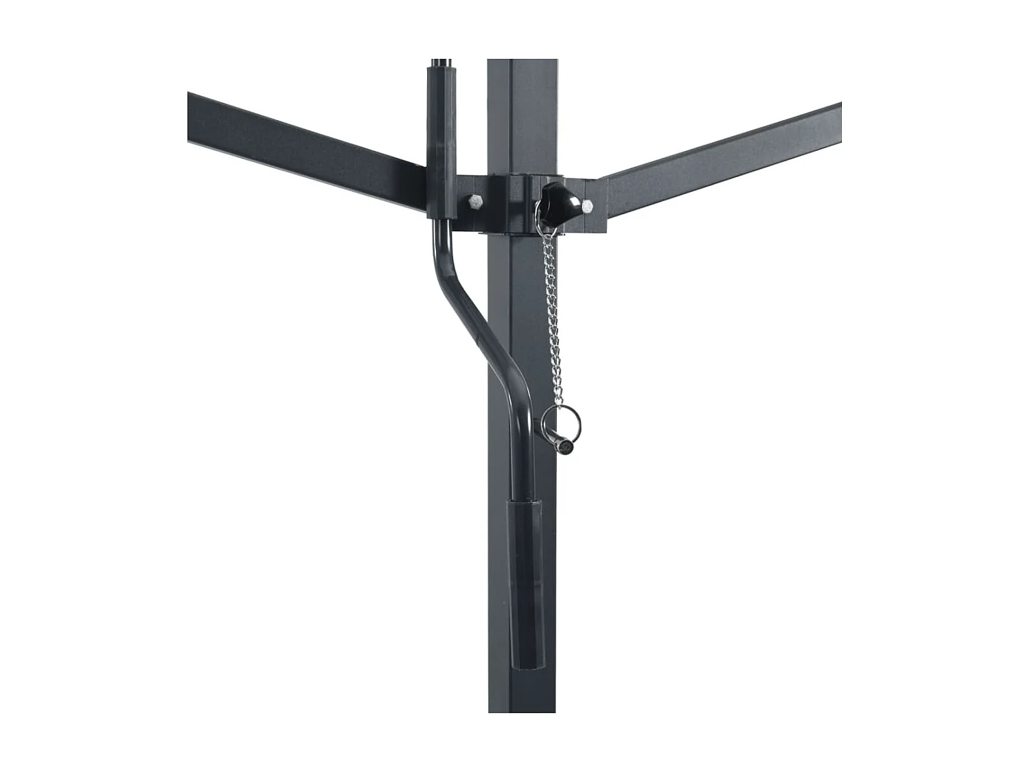 Tenda da sole autoportante blu e bianca 500x300 cm in tessuto e acciaio