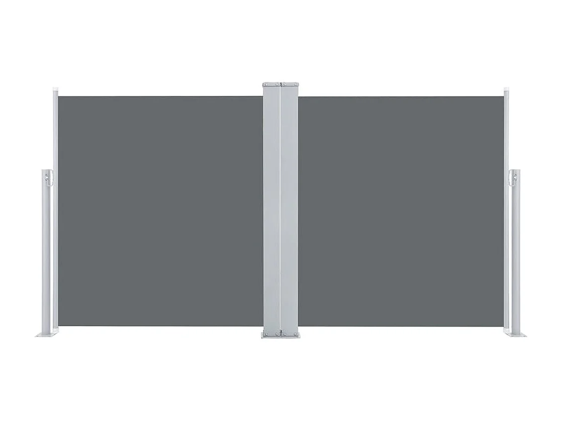 Auvent latéral rétractable Anthracite 120 x 600 cm