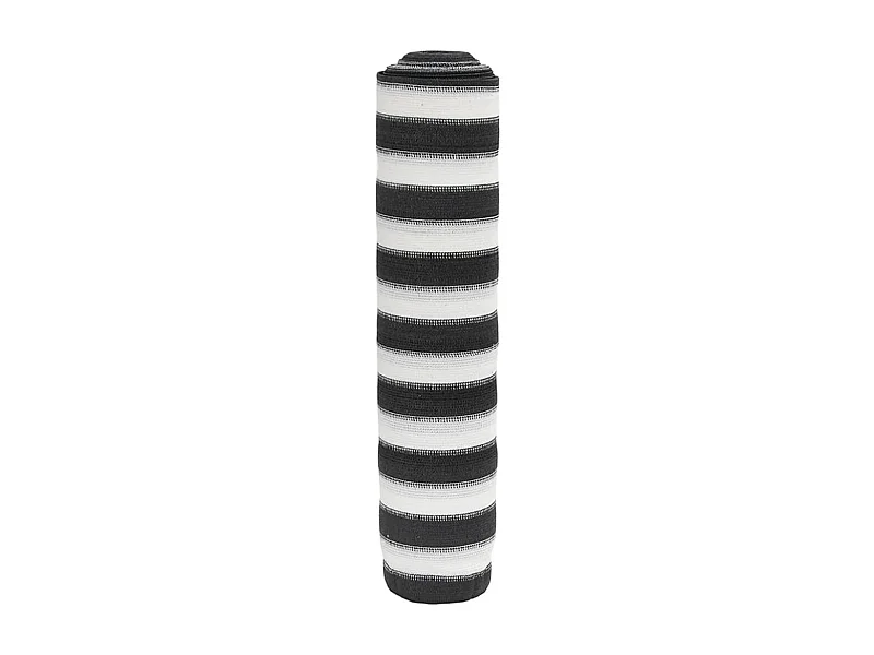 Rede de privacidade antracite e branca 1x10 m HDPE 75 g/m²