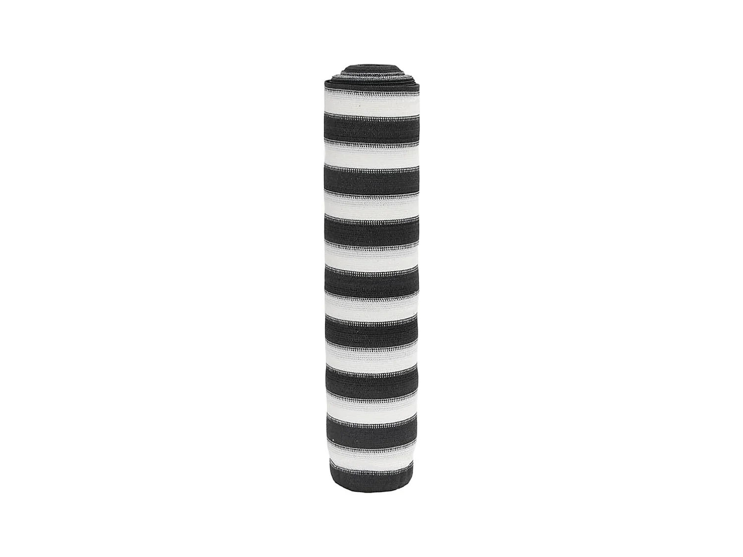 Anthrazit-weißes Sichtschutznetz 1x10 m HDPE 75 g/m²