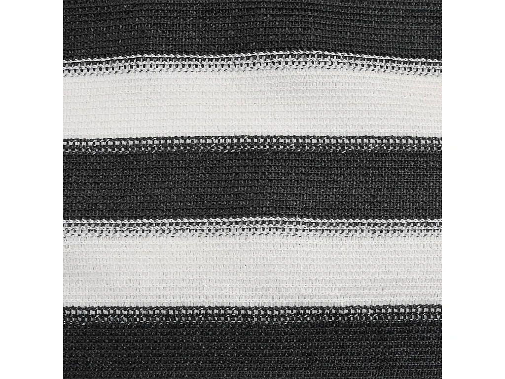 Filet brise-vue anthracite et blanc 1x10 m PEHD 75 g/m²