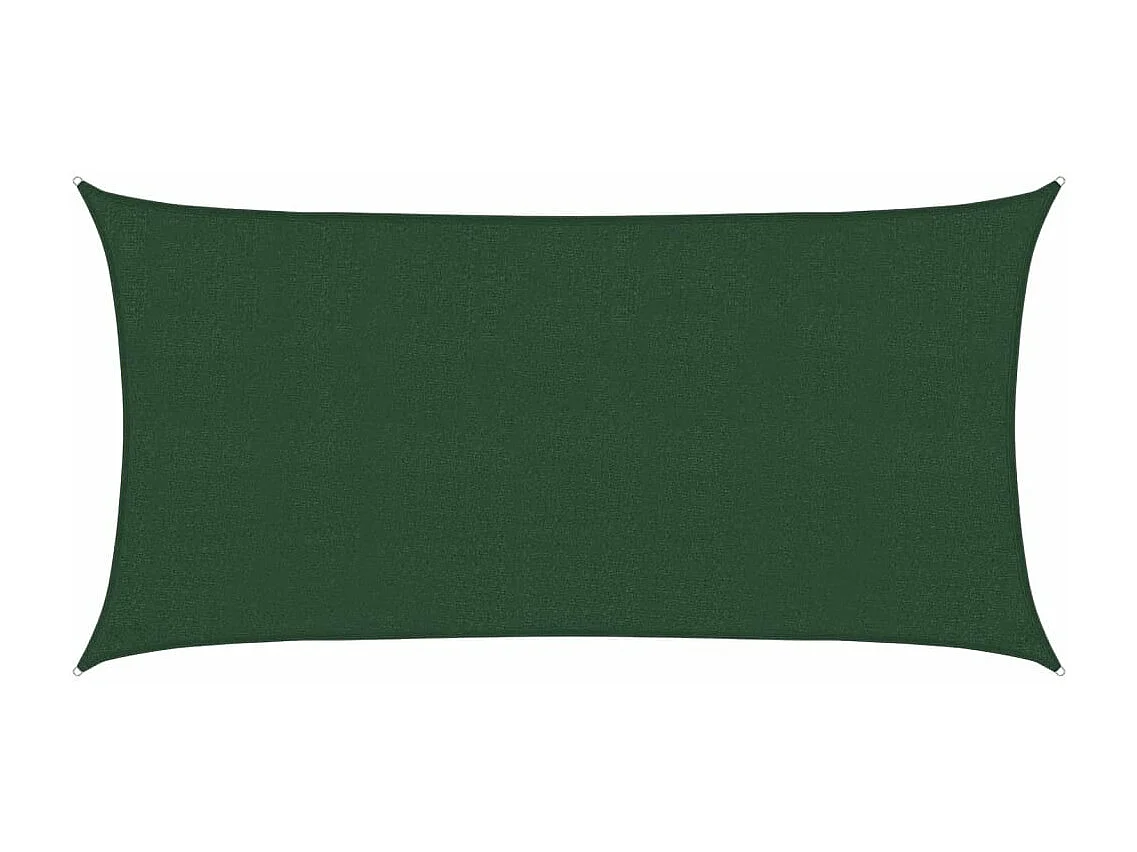 Vela ombreggiante 160 g/m² Verde scuro 2,5x5 mt HDPE