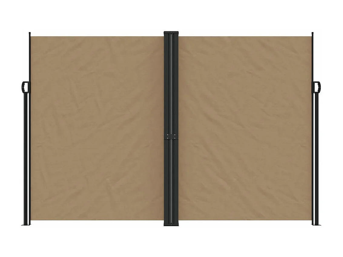 Auvent latéral rétractable taupe 220x1000 cm