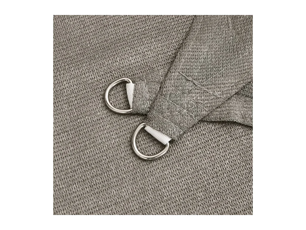 Vela ombreggiante 160 g/m² rettangolare grigio chiaro 2,5x4 mt HDPE