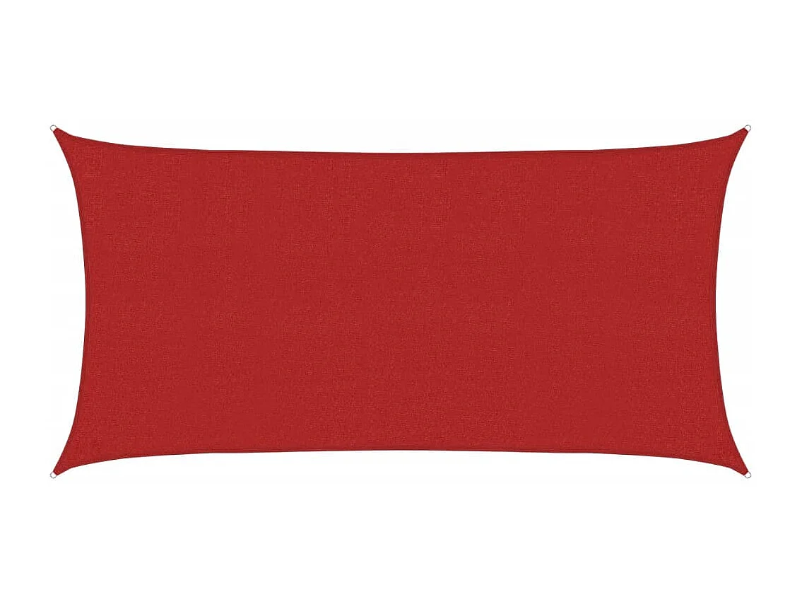 Vela ombreggiante 160 g/m² Rossa 2x3,5 mt HDPE