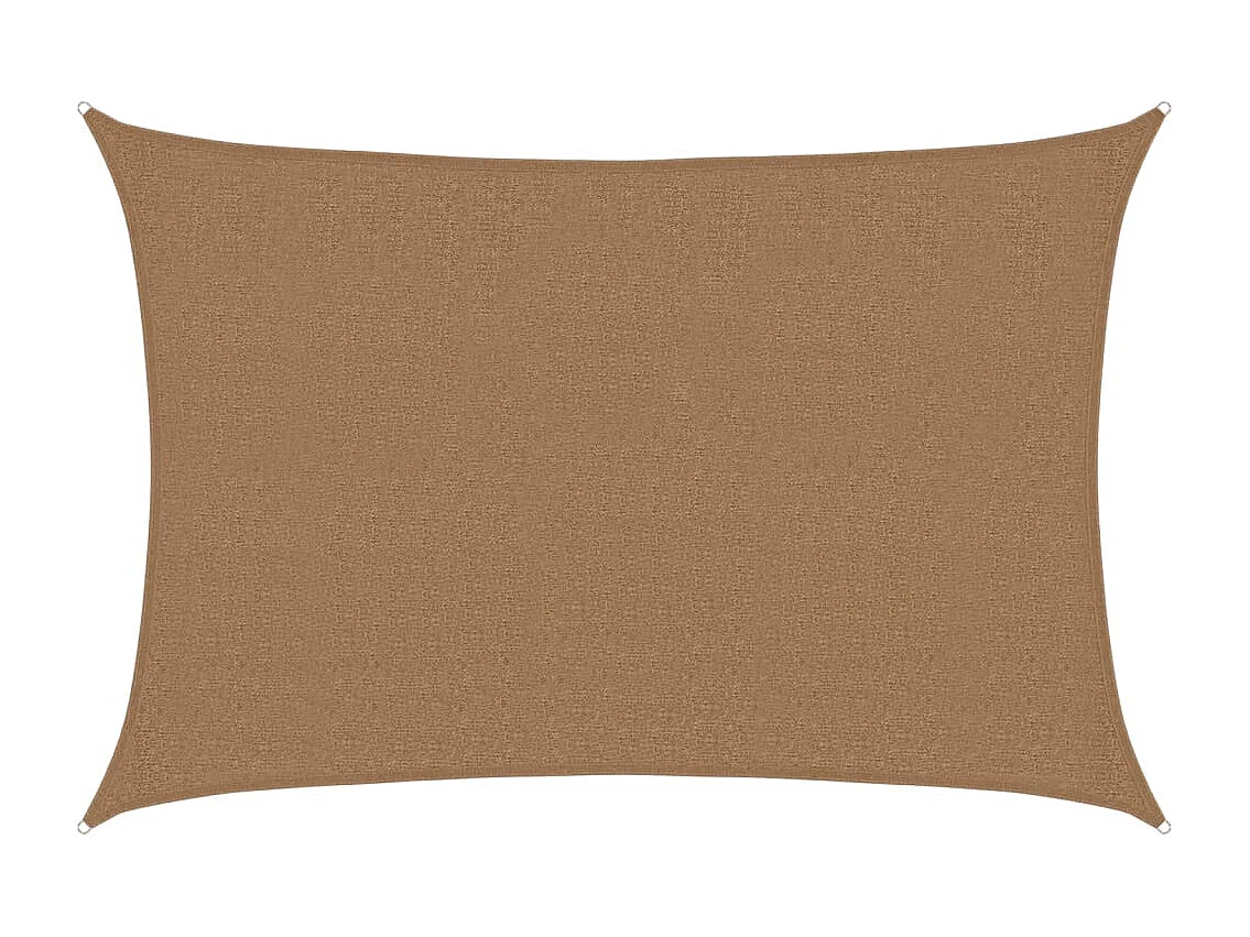 Sonnensegel 160 g/m² Taupe 2,5x3,5 m HDPE