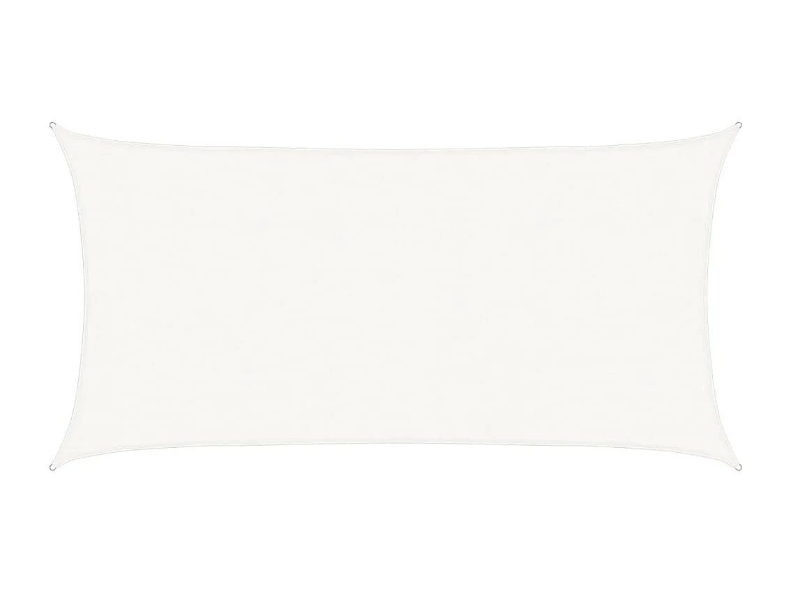 Sonnensegel 160 g/m² Weiß 4x7 m HDPE