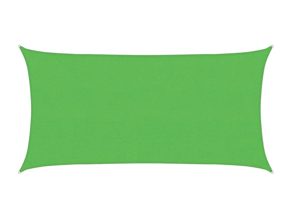 Voile d'ombrage 160 g/m² Vert clair 2,5x4,5 m PEHD