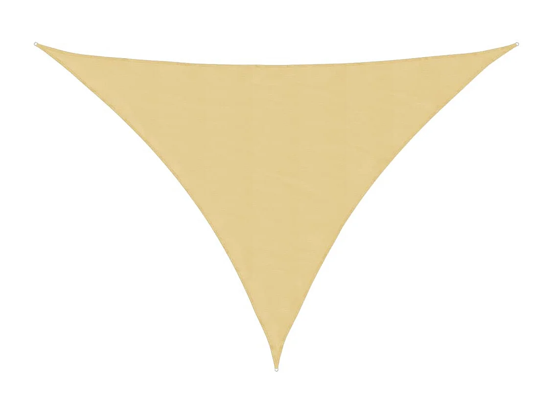 Voile d'ombrage sable 4x4x5,8 m 100 % polyester oxford