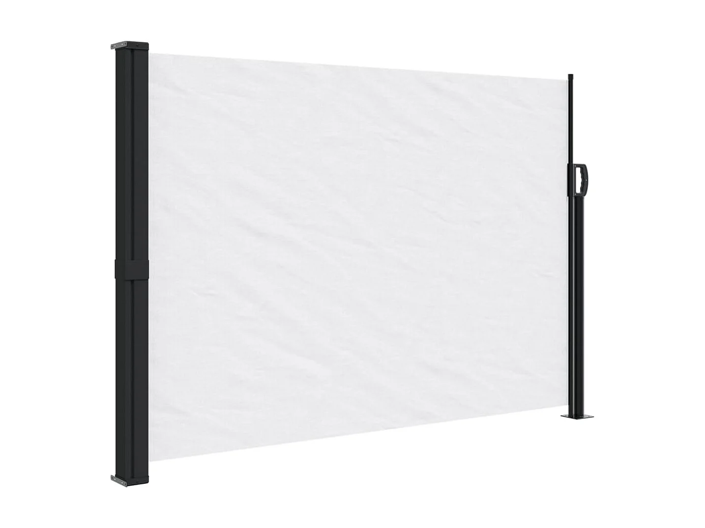 Tenda laterale retrattile bianca 140x500 cm