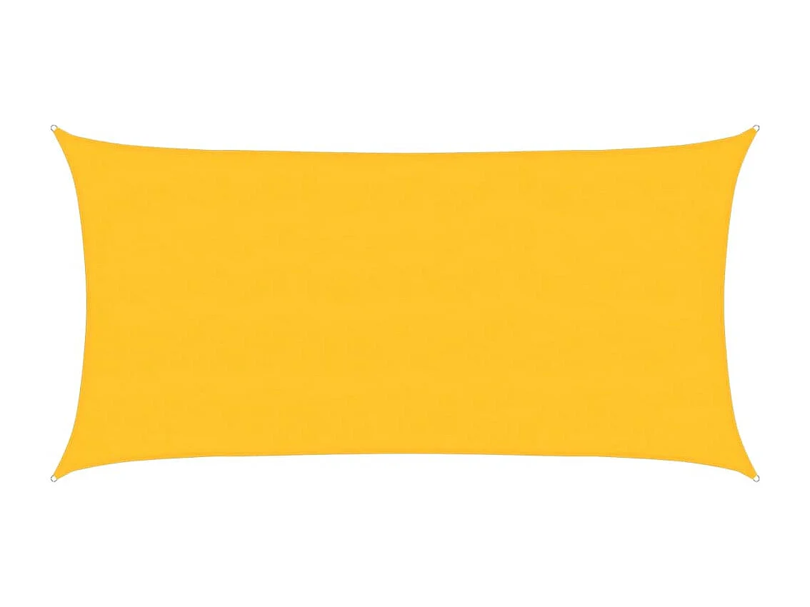 Vela de sombra 160 g/m² retangular amarelo 4x7 m HDPE