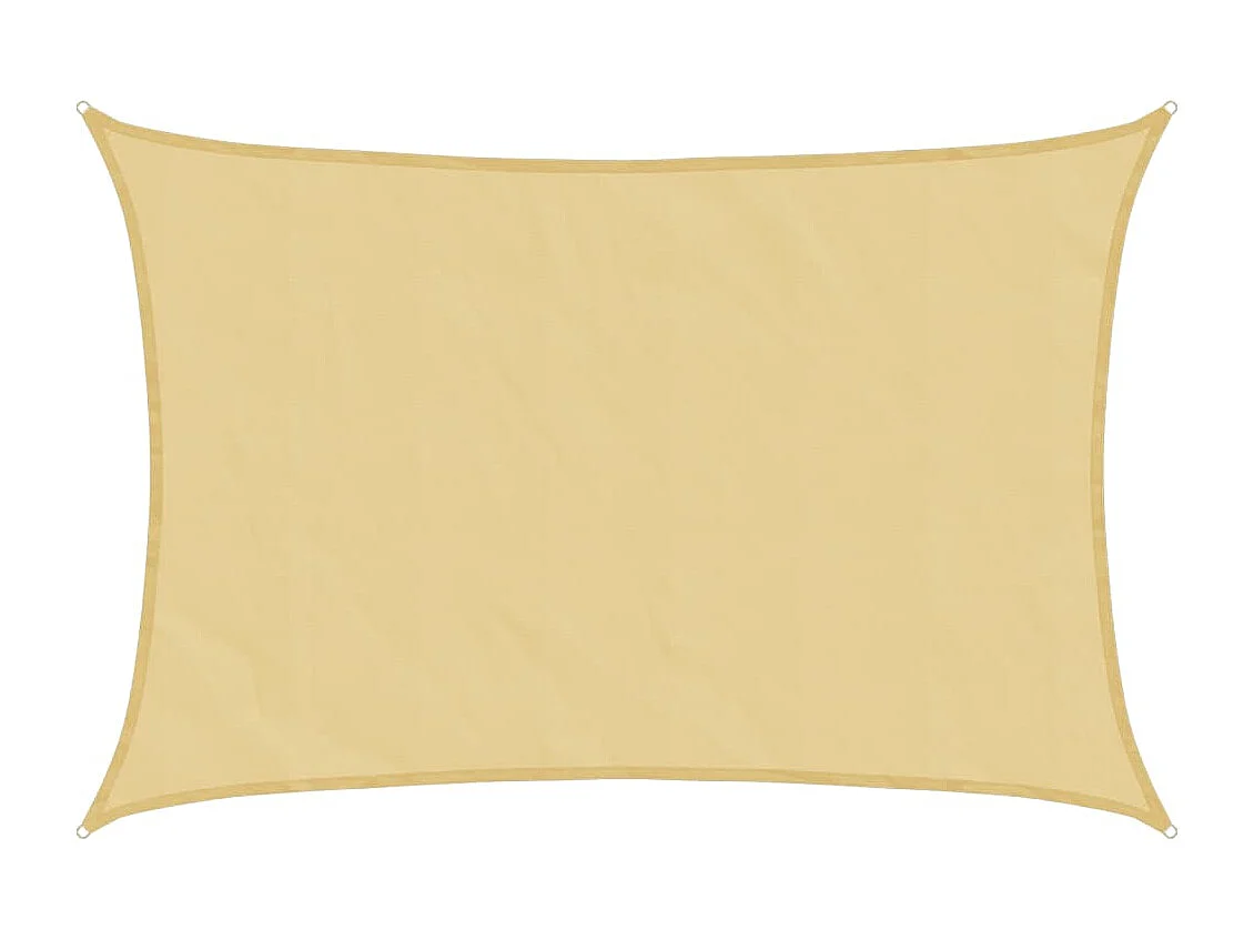 Voile d'ombrage sable 5x3,5 m 100 % polyester oxford