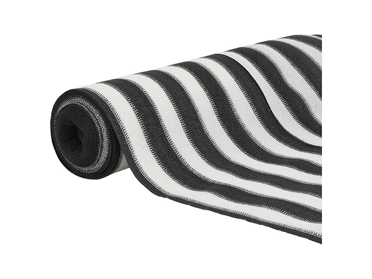 Rete privacy antracite e bianca 1,8x25 mt HDPE 75 g/m²