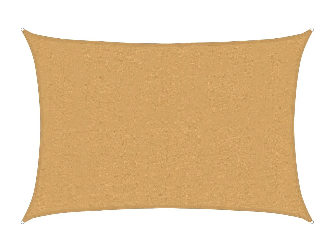 Vela de sombra 160 g/m² areia retangular 2,5x4 m HDPE
