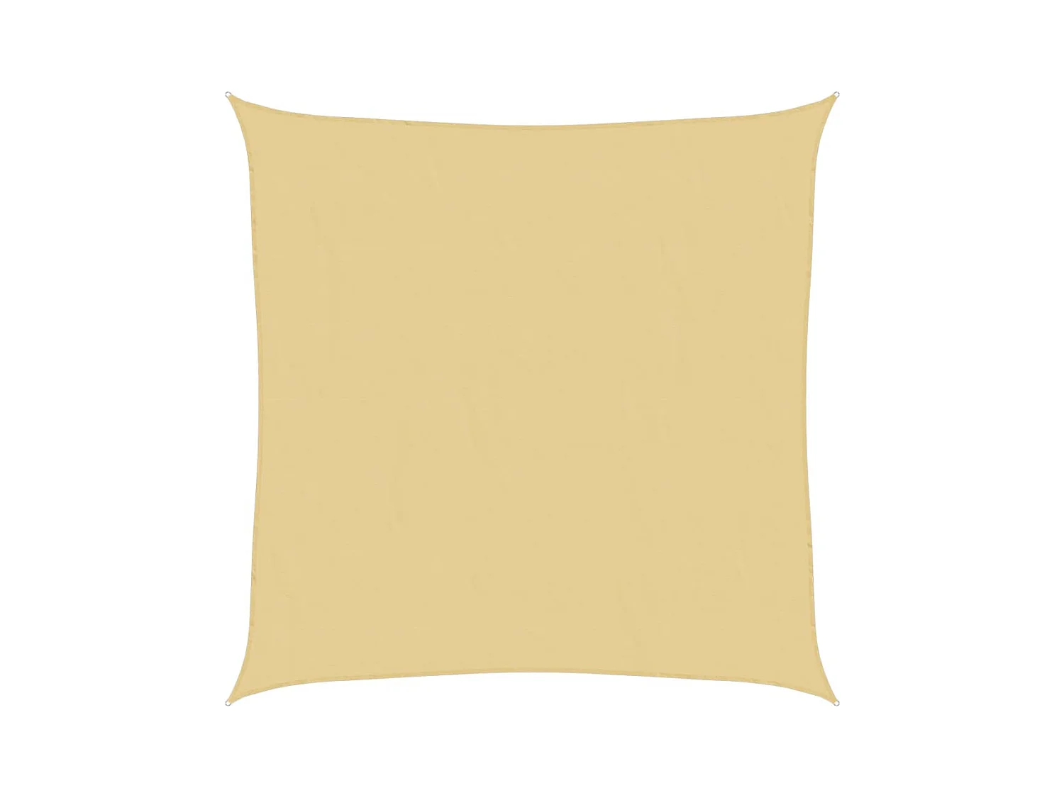 Sandfarbenes Sonnensegel, 7 x 7 m, 100 % Polyester Oxford
