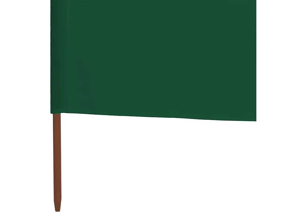 Biombo de 3 paneles Tela 400 x 120 cm Verde