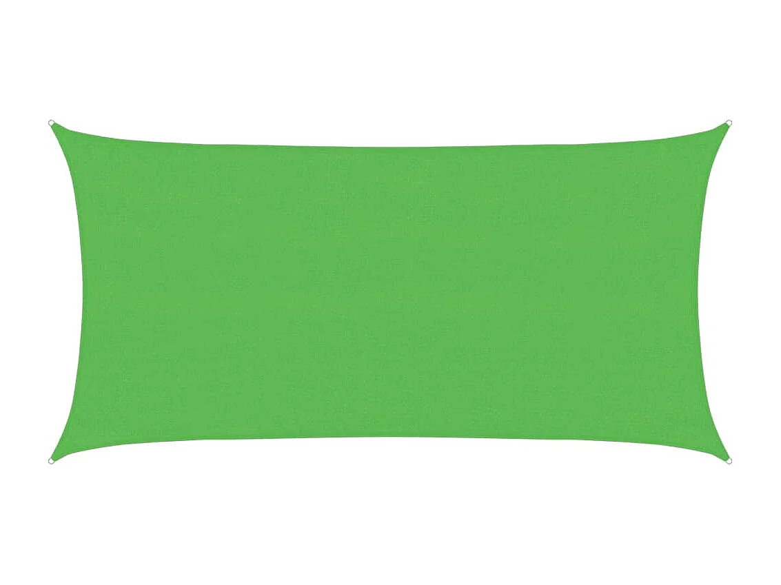 Voile d'ombrage 160 g/m² Vert clair 3x6 m PEHD