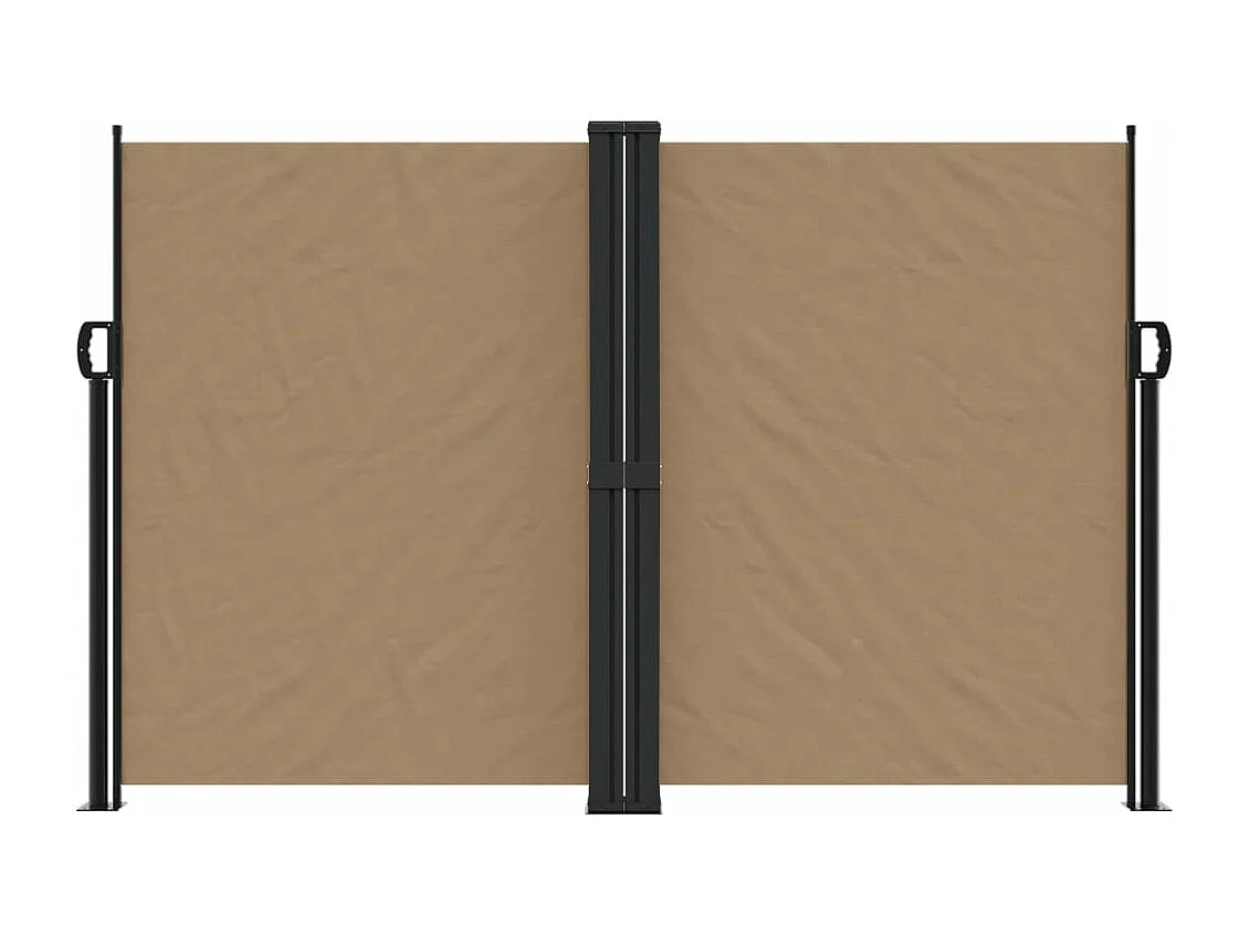 Auvent latéral rétractable taupe 160x1000 cm