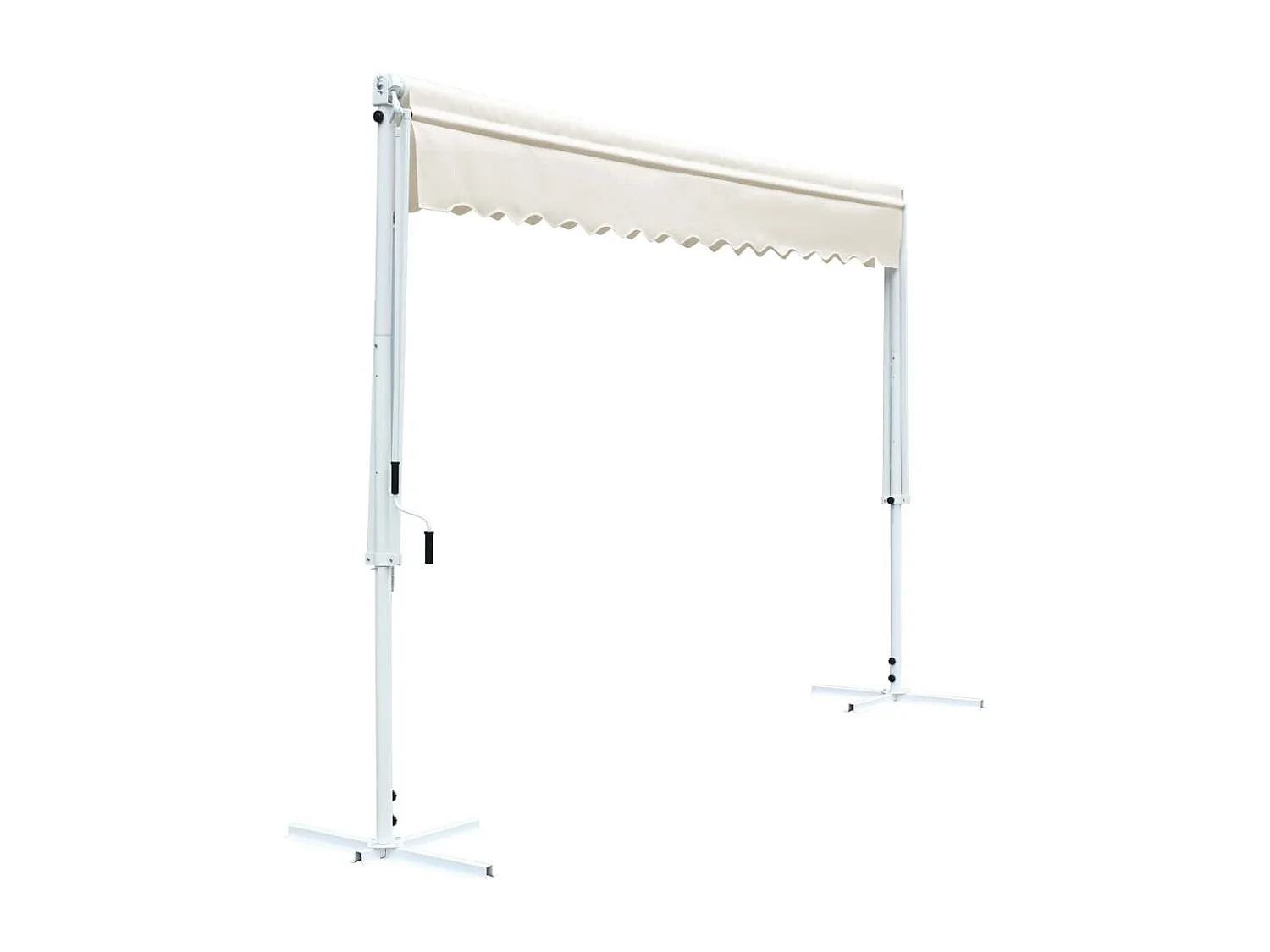 Freistehende Markise 4x3 m Creme