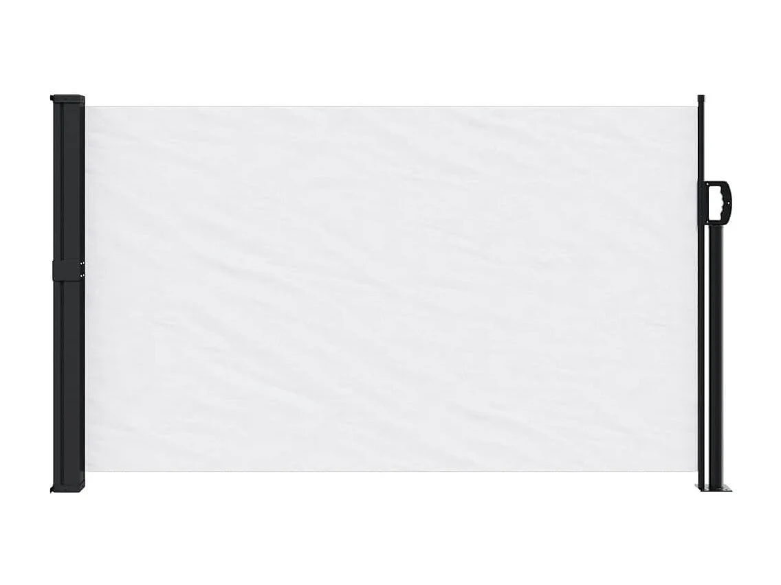 Auvent latéral rétractable blanc 120x500 cm