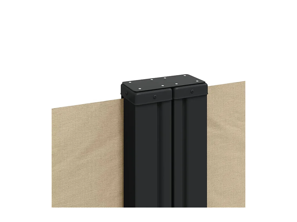 Toldo lateral retrátil bege 120x1200 cm