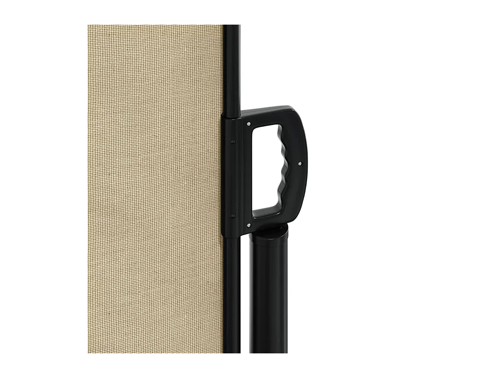 Auvent latéral rétractable beige 120x1200 cm