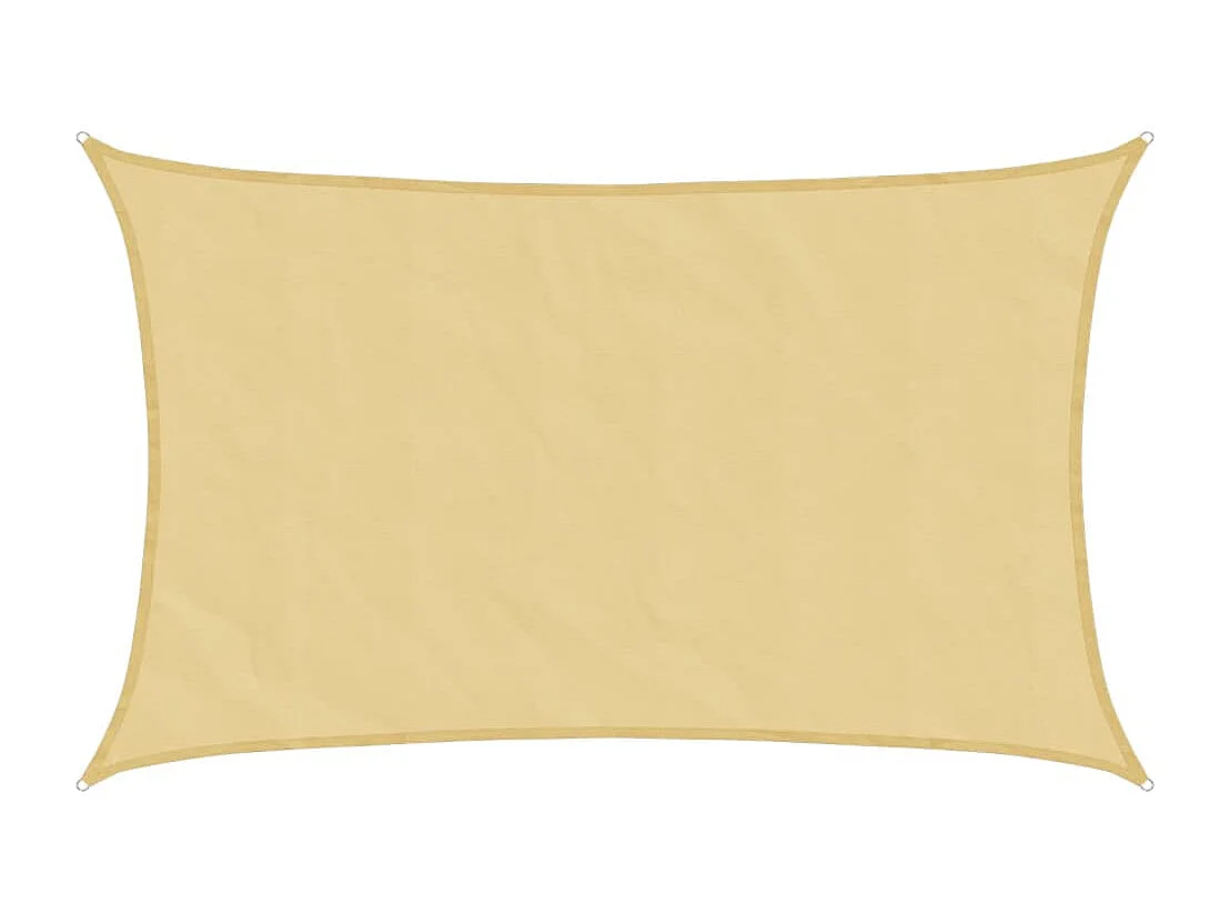 Vela de sombra de areia 8x5 m 100% poliéster oxford