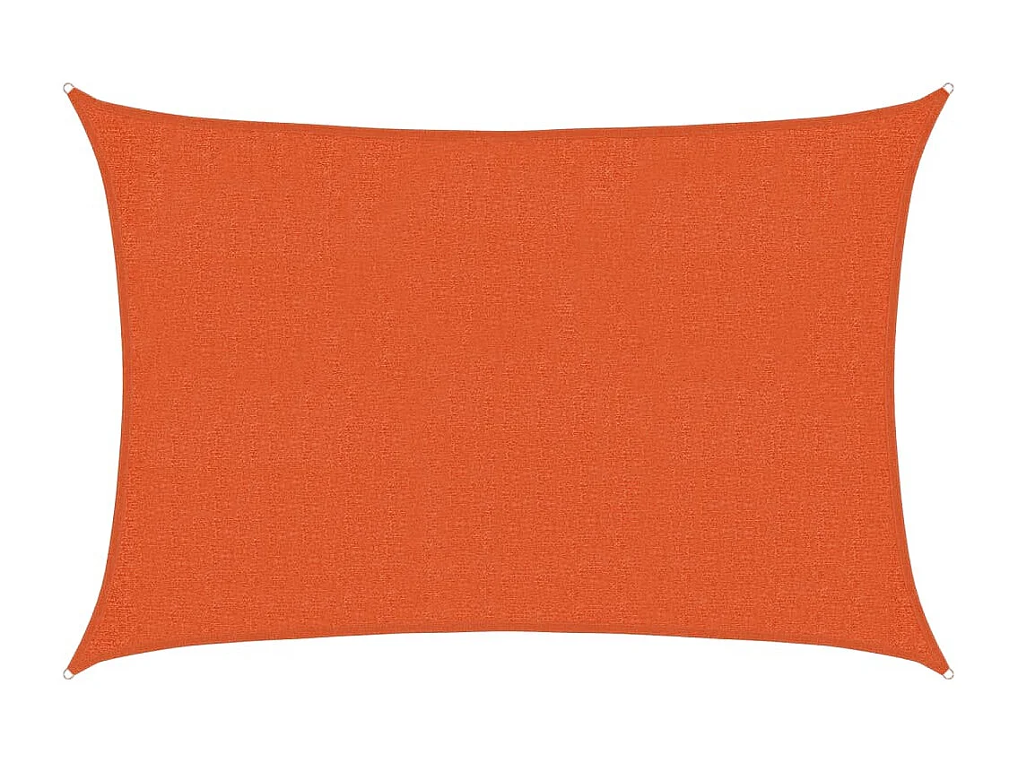 Voile d'ombrage 160 g/m² Orange 2x2,5 m PEHD