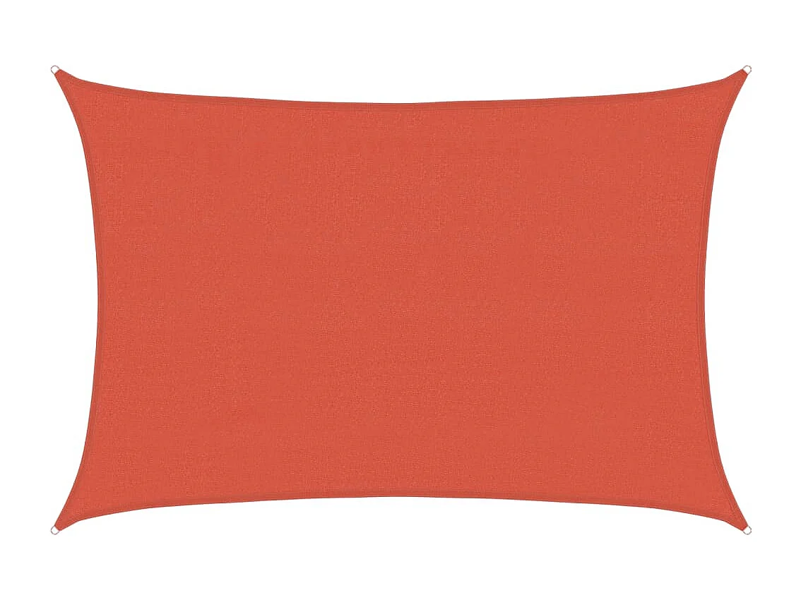 Voile d'ombrage 160 g/m² Terre cuite 4x6 m PEHD
