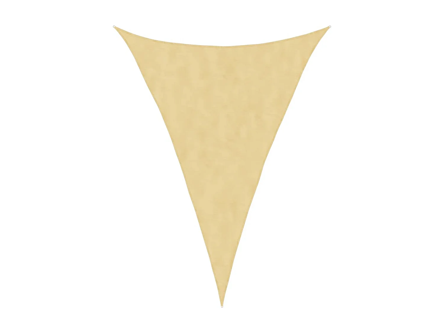 Voile d'ombrage sable 5x7x7 m 100 % polyester oxford