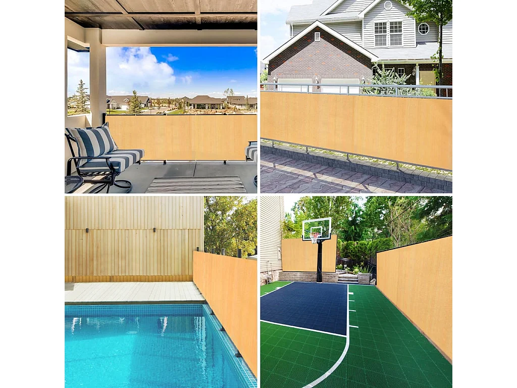 Rete privacy sabbia 1,2x10 mt HDPE 75 g/m²