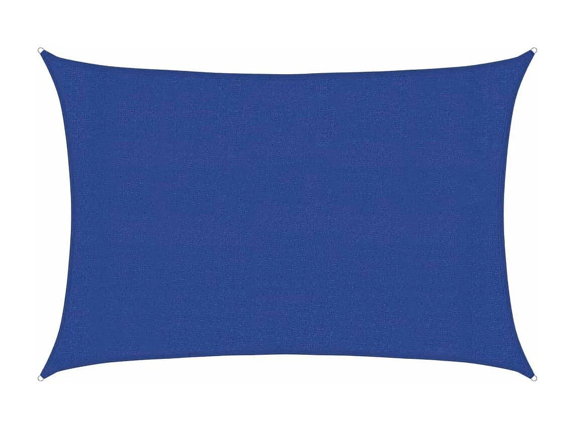 Voile d'ombrage 160 g/m² rectangulaire bleu 3x4,5 m PEHD