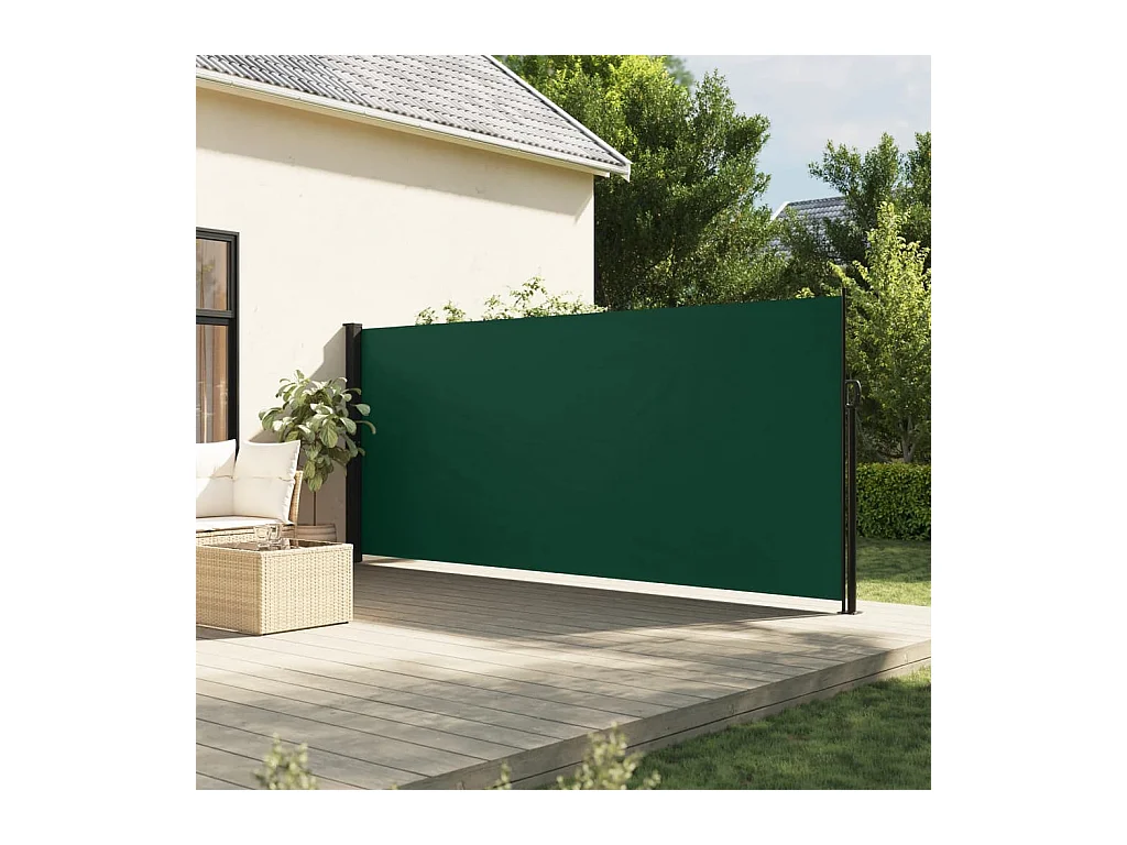 Tenda laterale retrattile verde scuro 160x300 cm