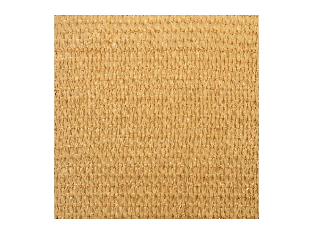 Voile d'ombrage 160 g/m² rectangulaire sable 3x4 m PEHD