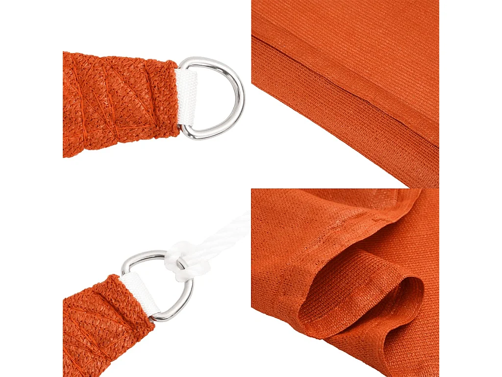 Voile d'ombrage 160 g/m² Orange 2,5x3,5 m PEHD