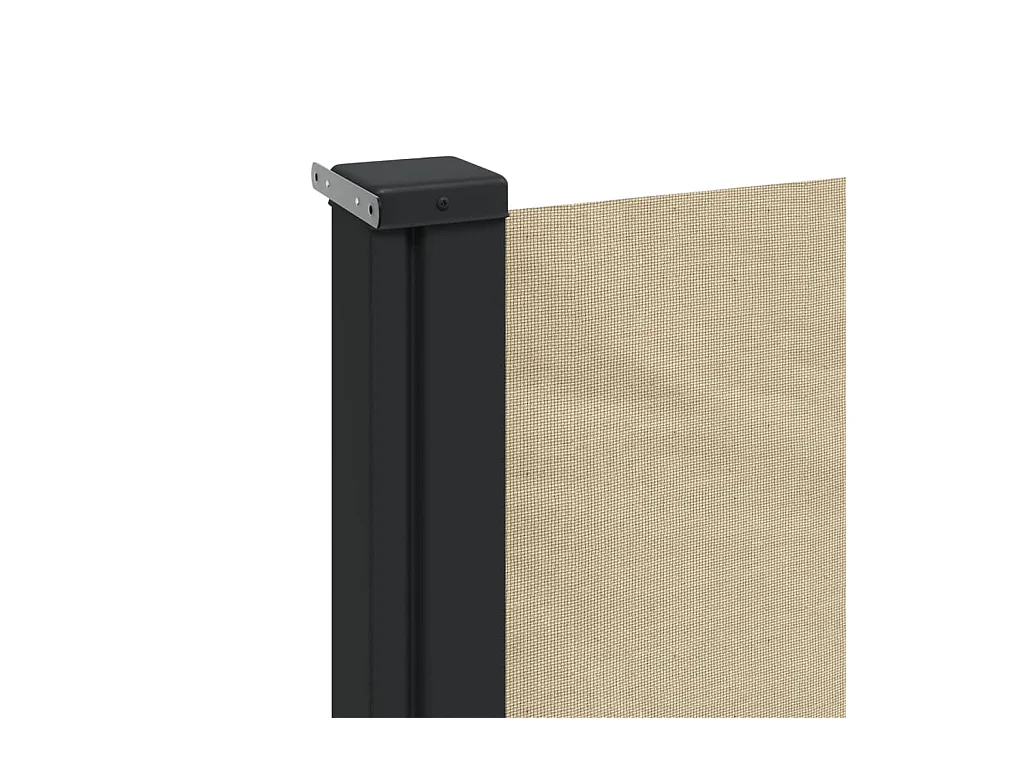 Auvent latéral rétractable beige 100x500 cm