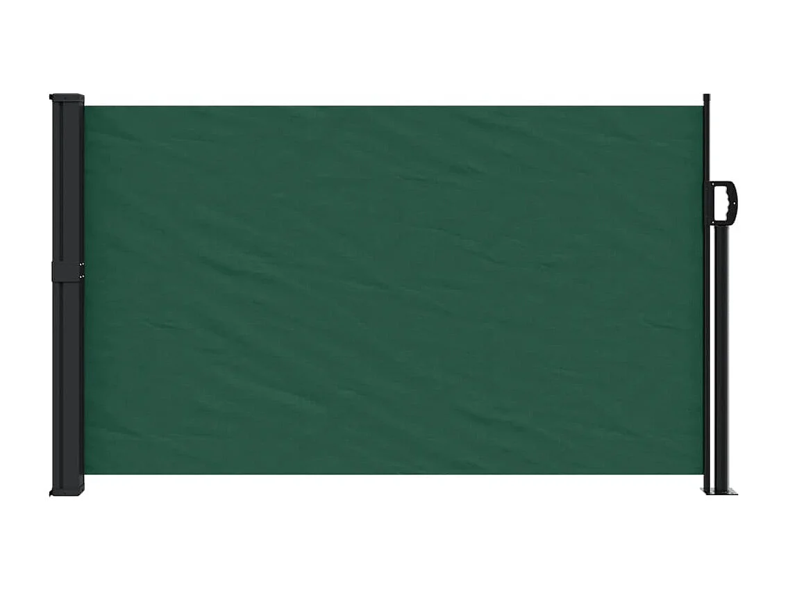 Tenda laterale retrattile verde scuro 120x600 cm