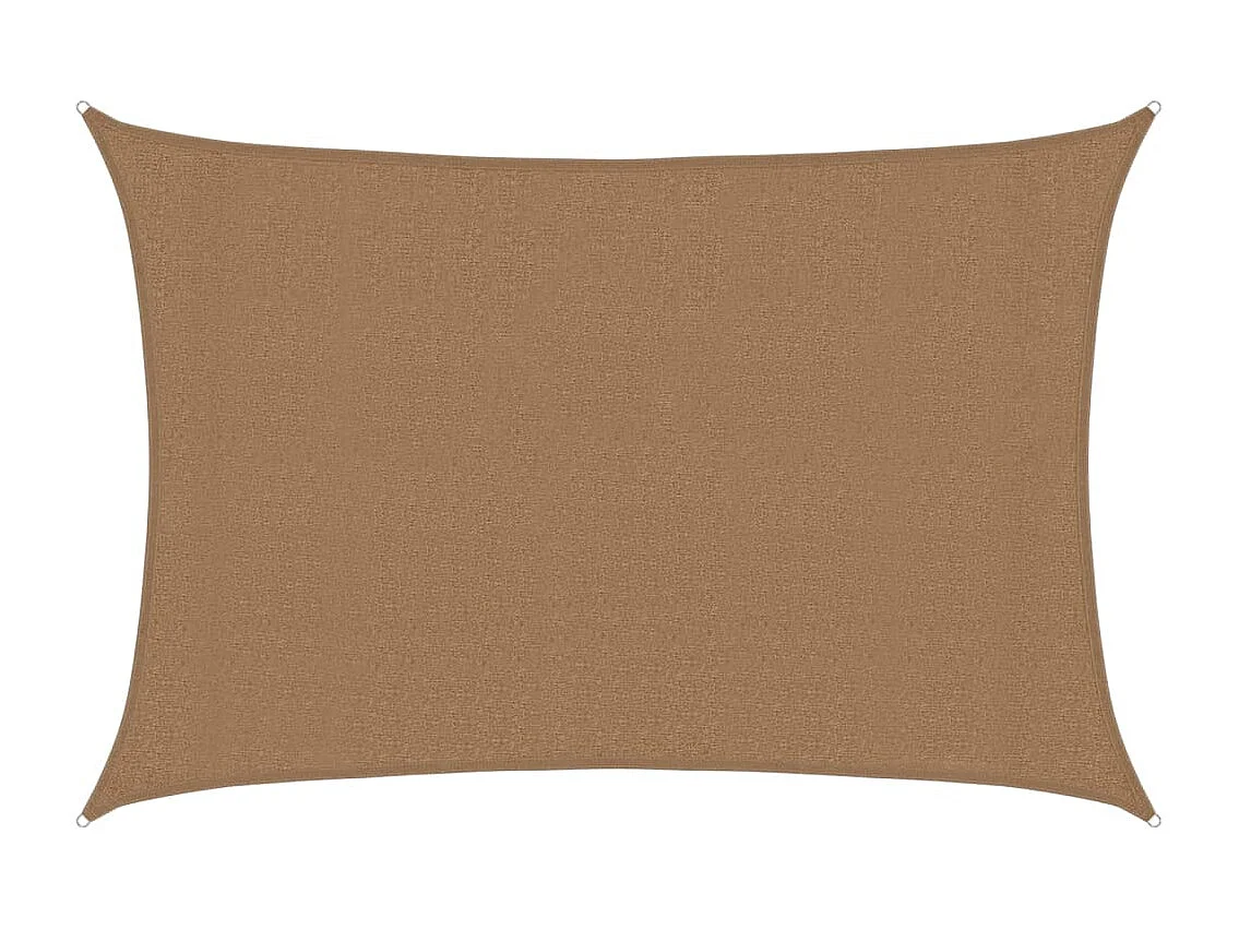 Voile d'ombrage 160 g/m² Taupe 3x4,5 m PEHD